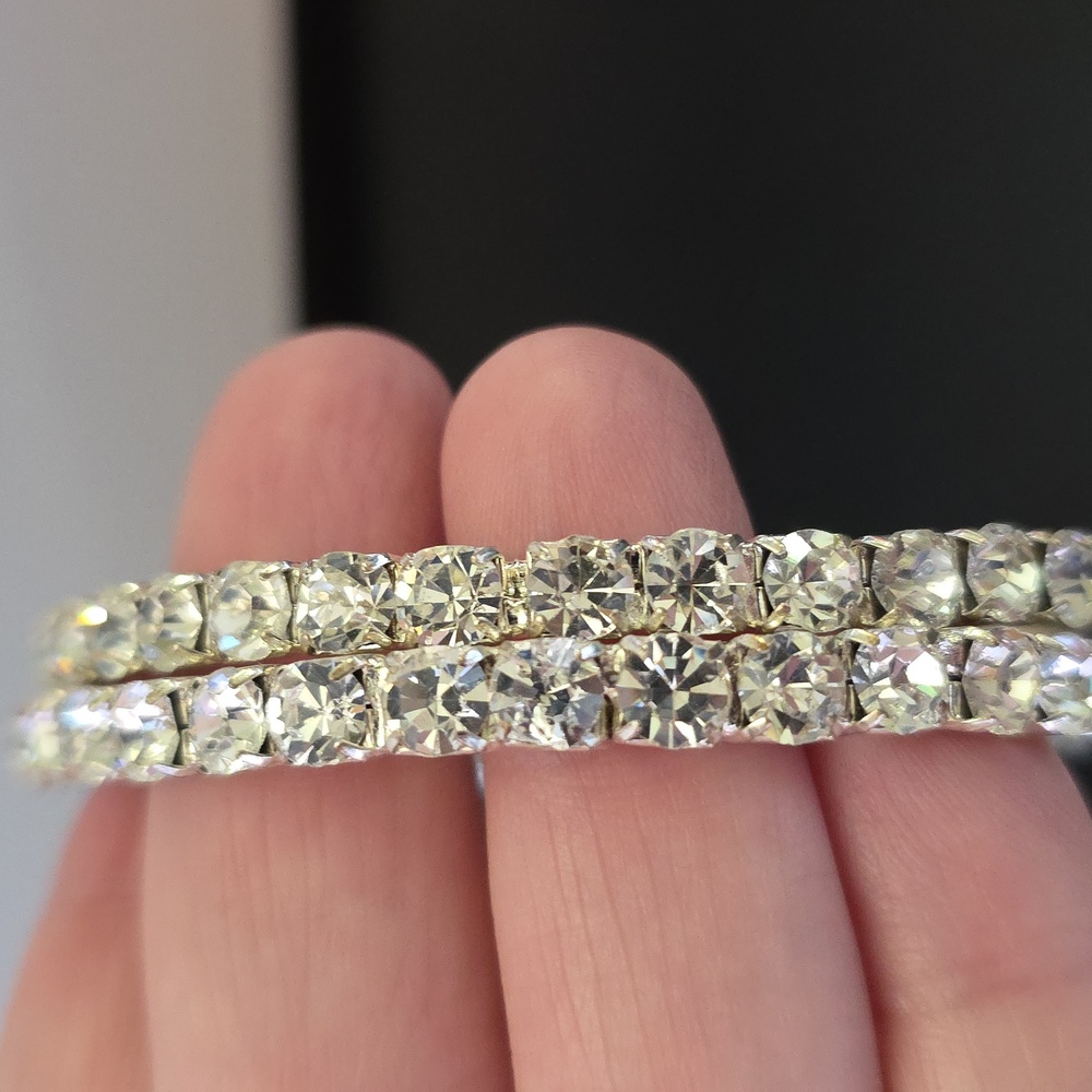 x2 Rhinestone Bracelets - Picture 5 of 8